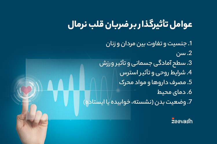 عوامل تأثیرگذار بر ضربان قلب نرمال